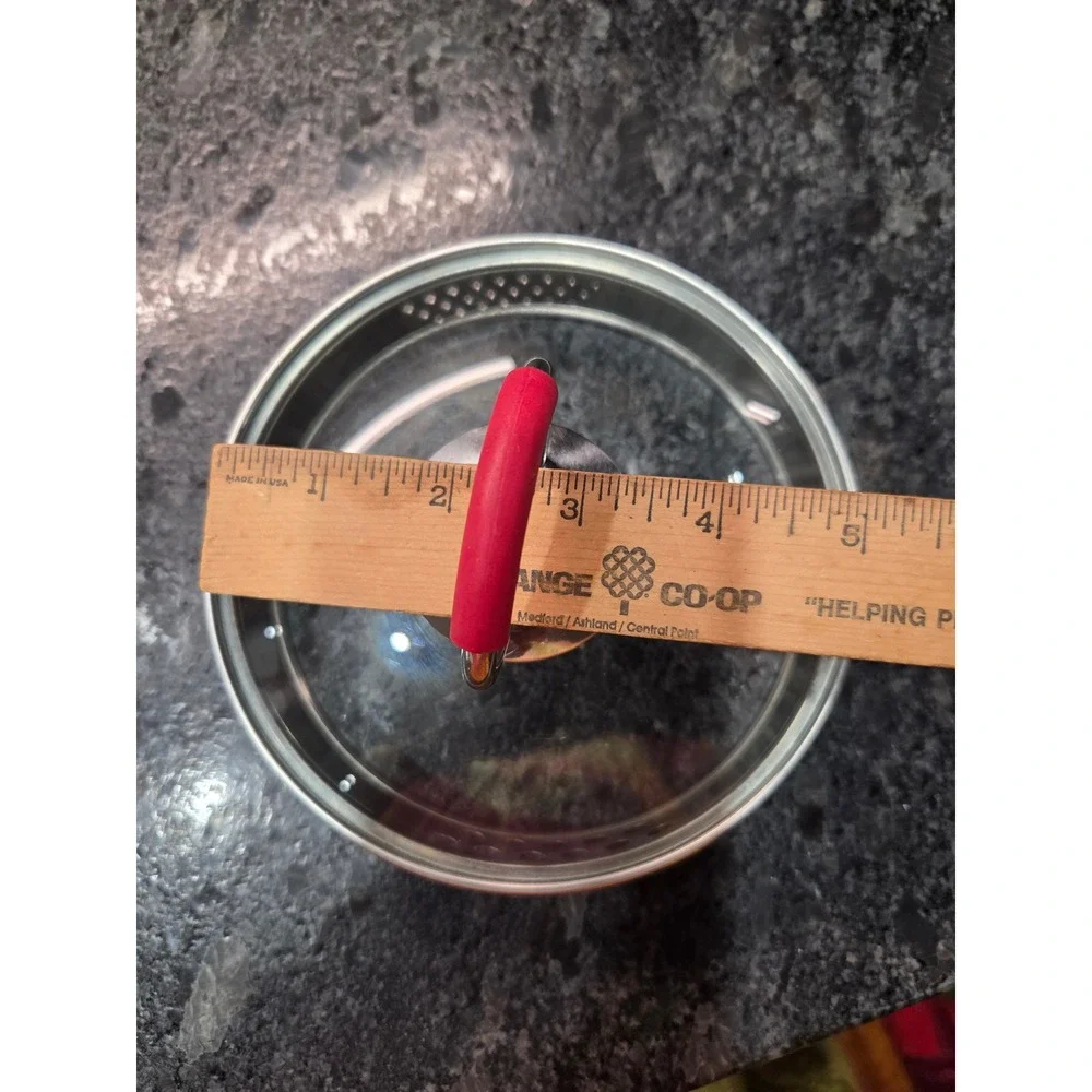 KitchenAid Replacement Glass Saucepan Lid with Straining Holes 6 Inch